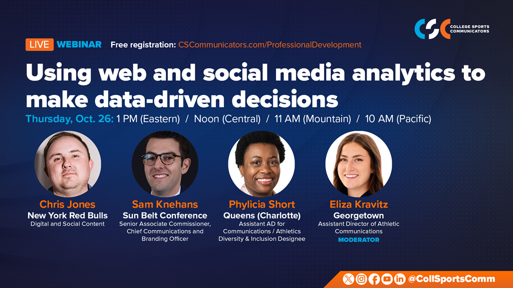 Live Webinar (Free): Utilize Web and Social Media Analytics to Make Data-Driven Decisions — Oct. 26, 1 PM Eastern